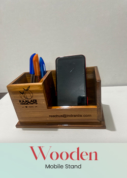 wooden mobile stand